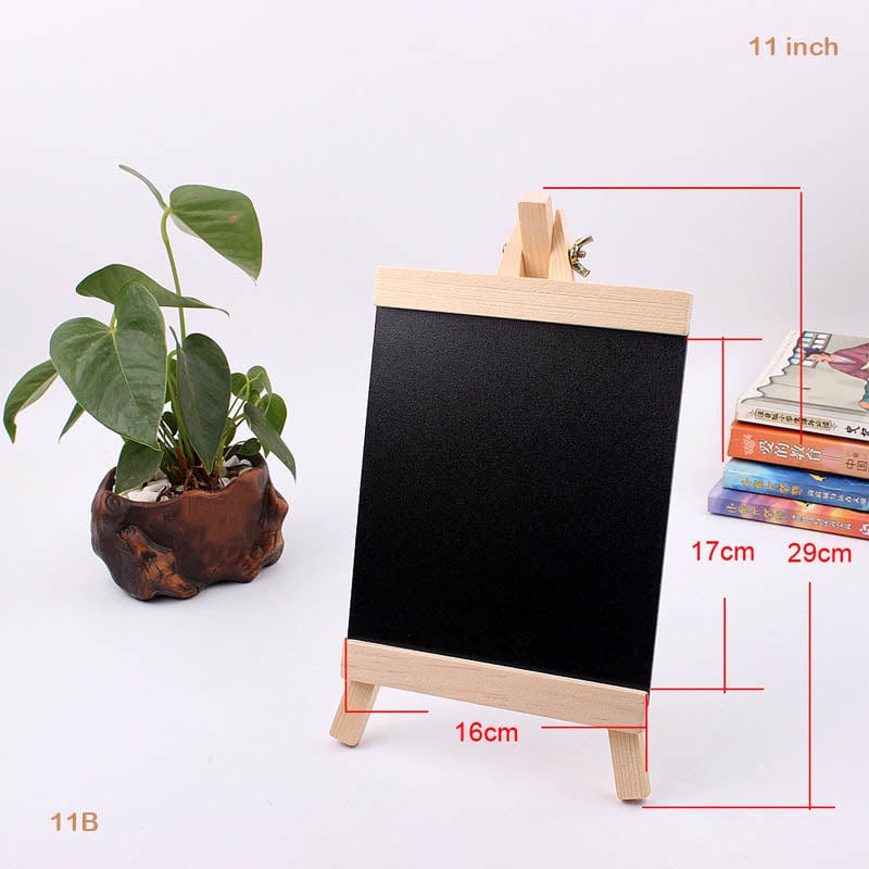Mini Blackboard with Wooden Easel (16x29cm)