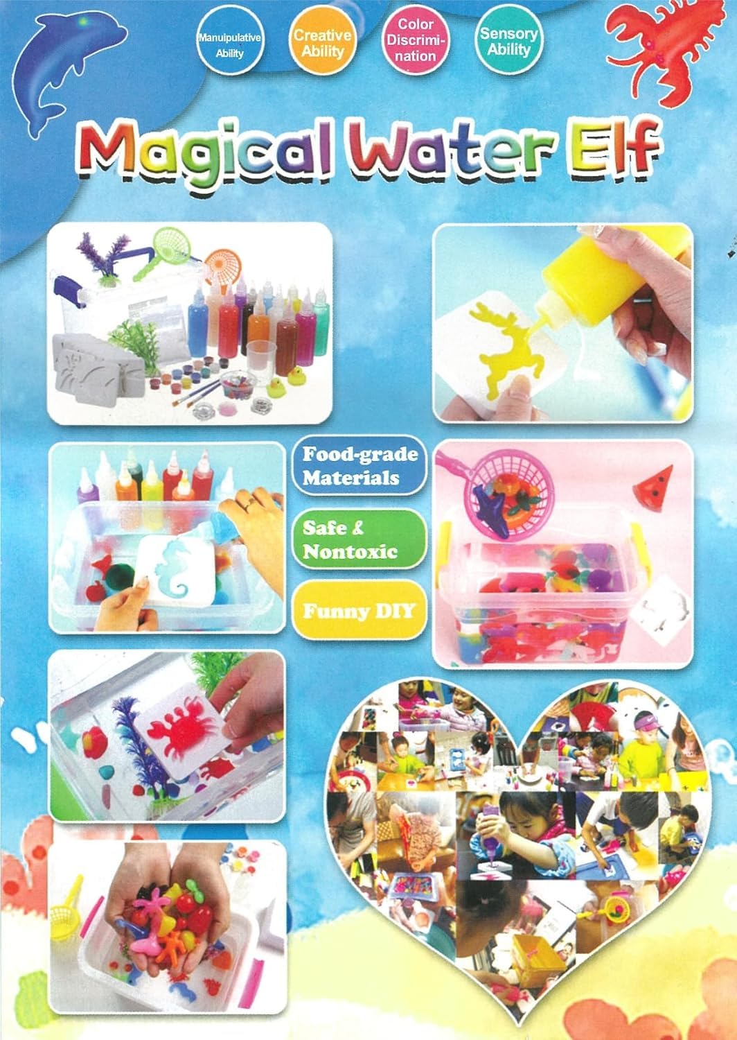 Magic Water Elf 3D Toy Kit – DIY Aqua Fairy Gel Set for Kids