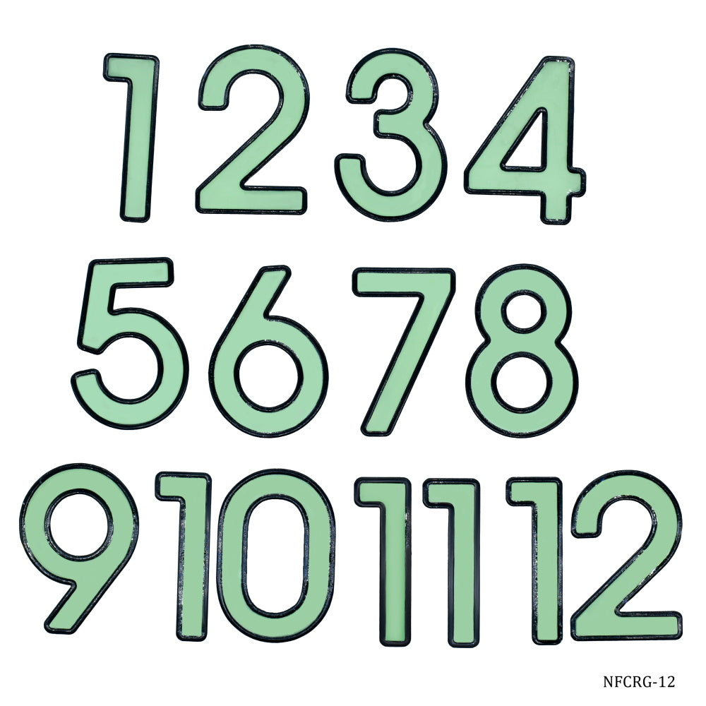 Glow in the dark Numerical for clock l Pack of 1 contains 1 to 12 number