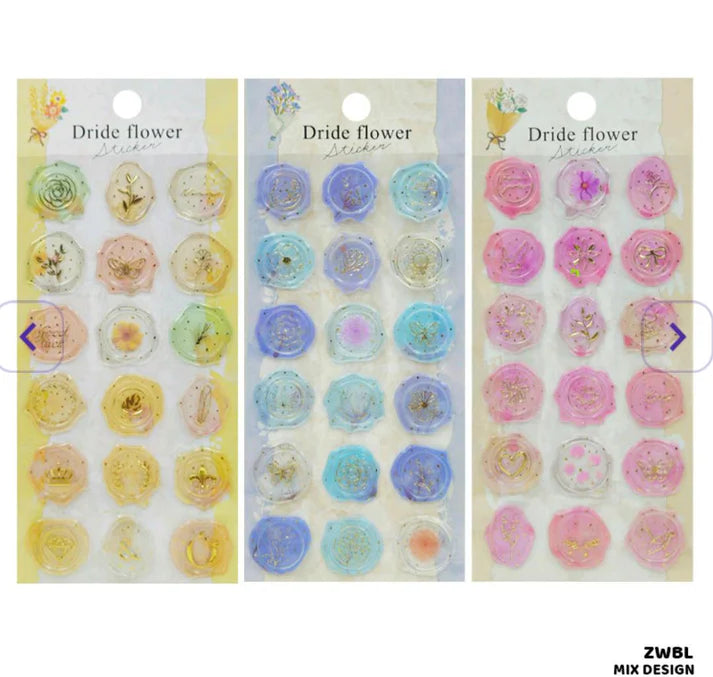 (BUY 1 GET 1 FREE) Zwbl Wax Stamp Style Craft Sticker