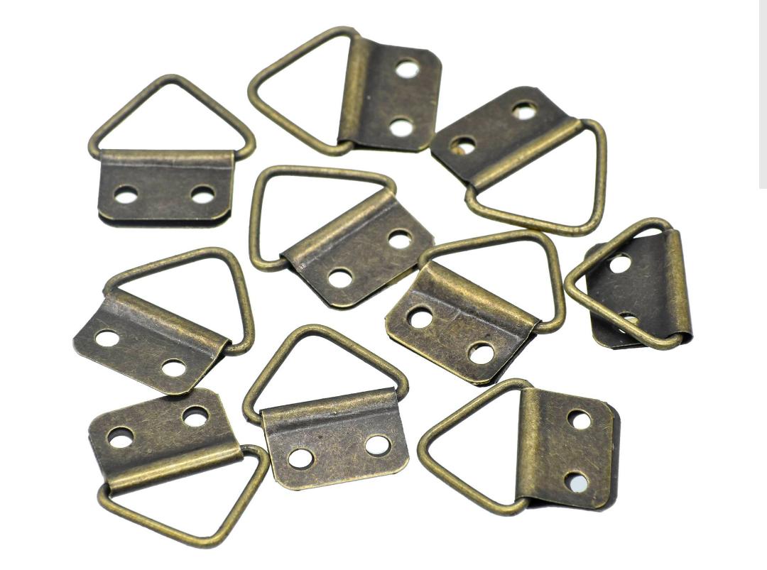 Metal Hanging Hooks for Photo Frames – Small Size, Pack of 10