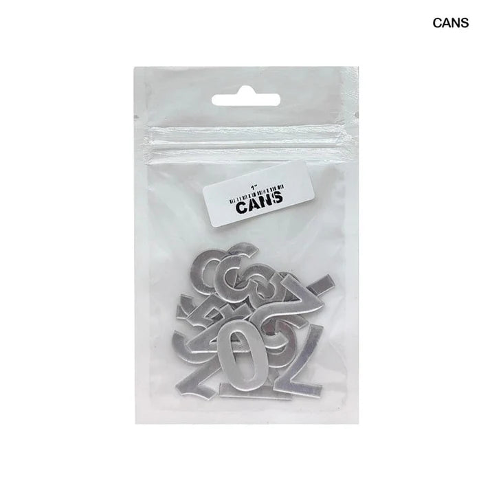 Silver Acrylic Clock Numbers - DIY Clock Making (Set)