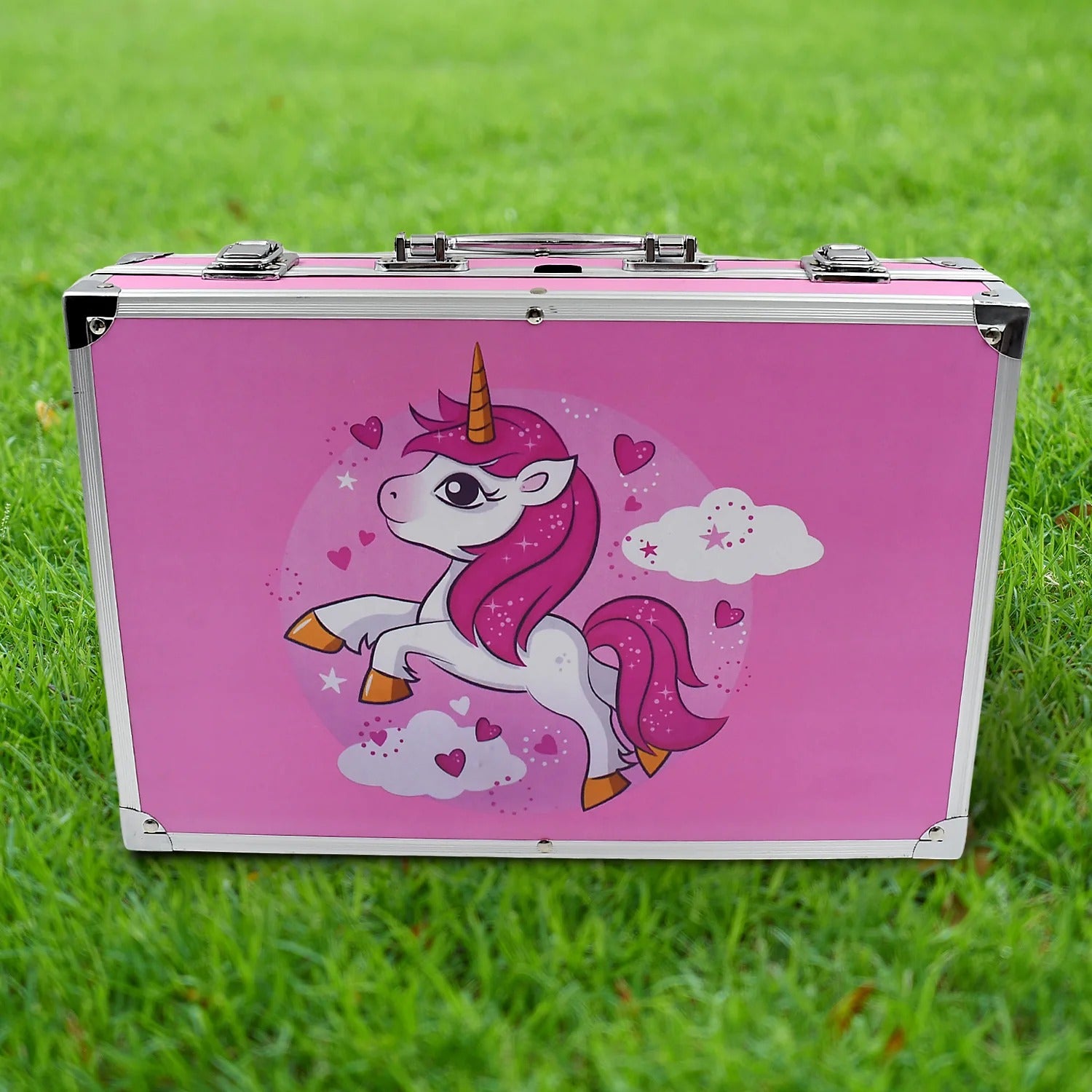 Premium 2-Layer Art Supplies Colouring Kit – 145 Pieces | Portable Case for Kids (3–10 Years)