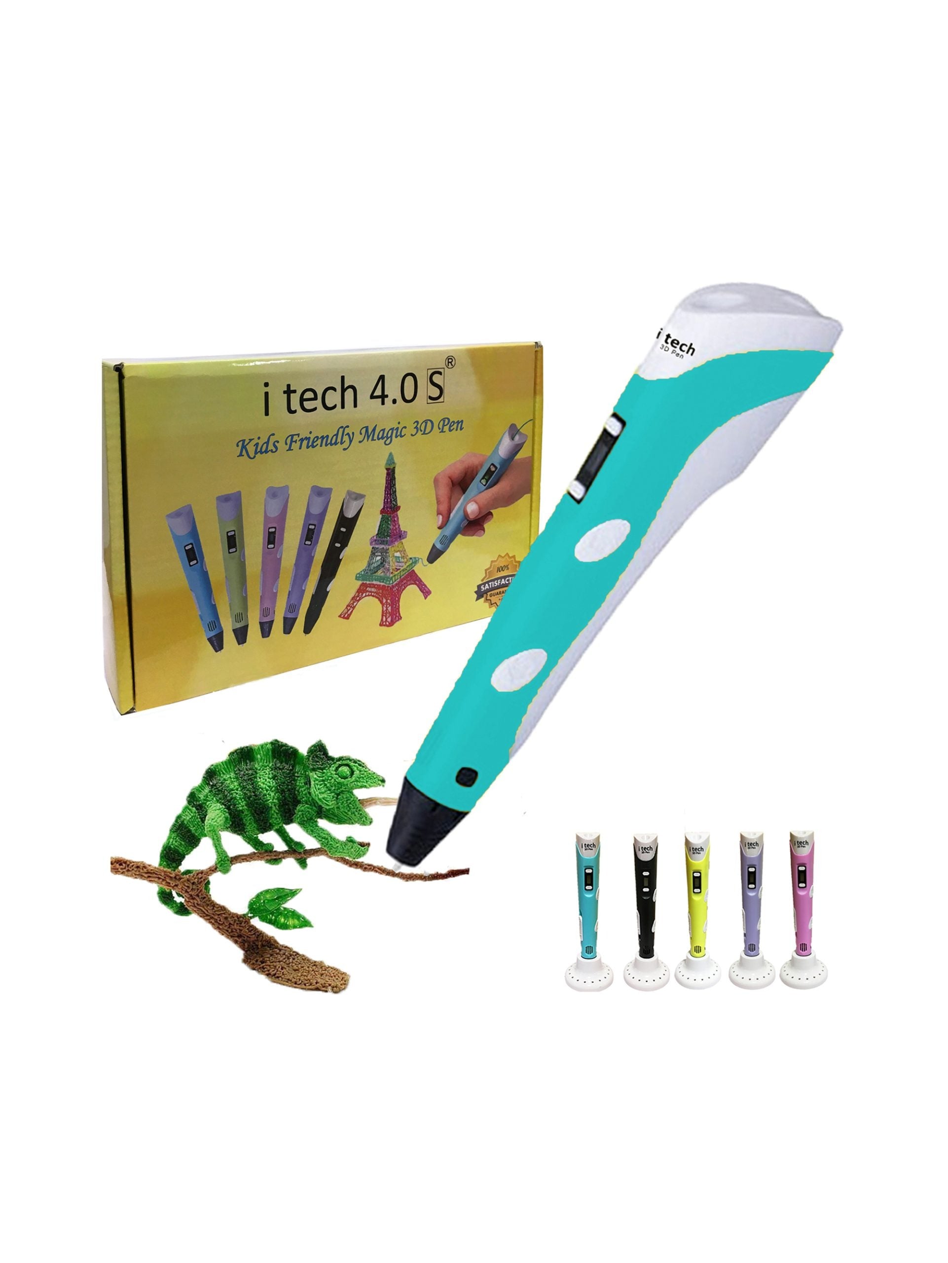 3D Pen for Kids with 3 Color Filament Pack