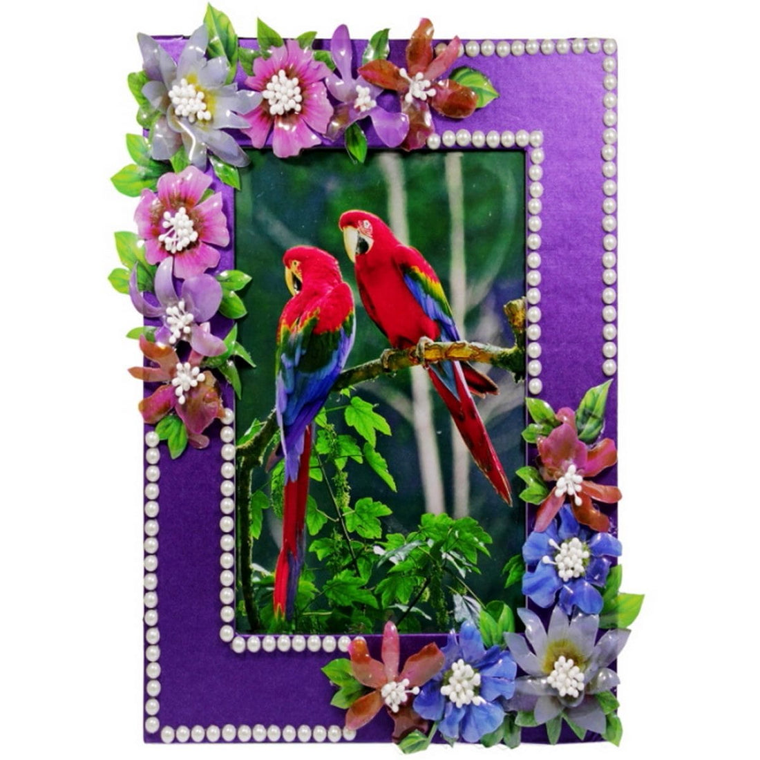 Floral Delight: Resin Flower Printed Sheet A4