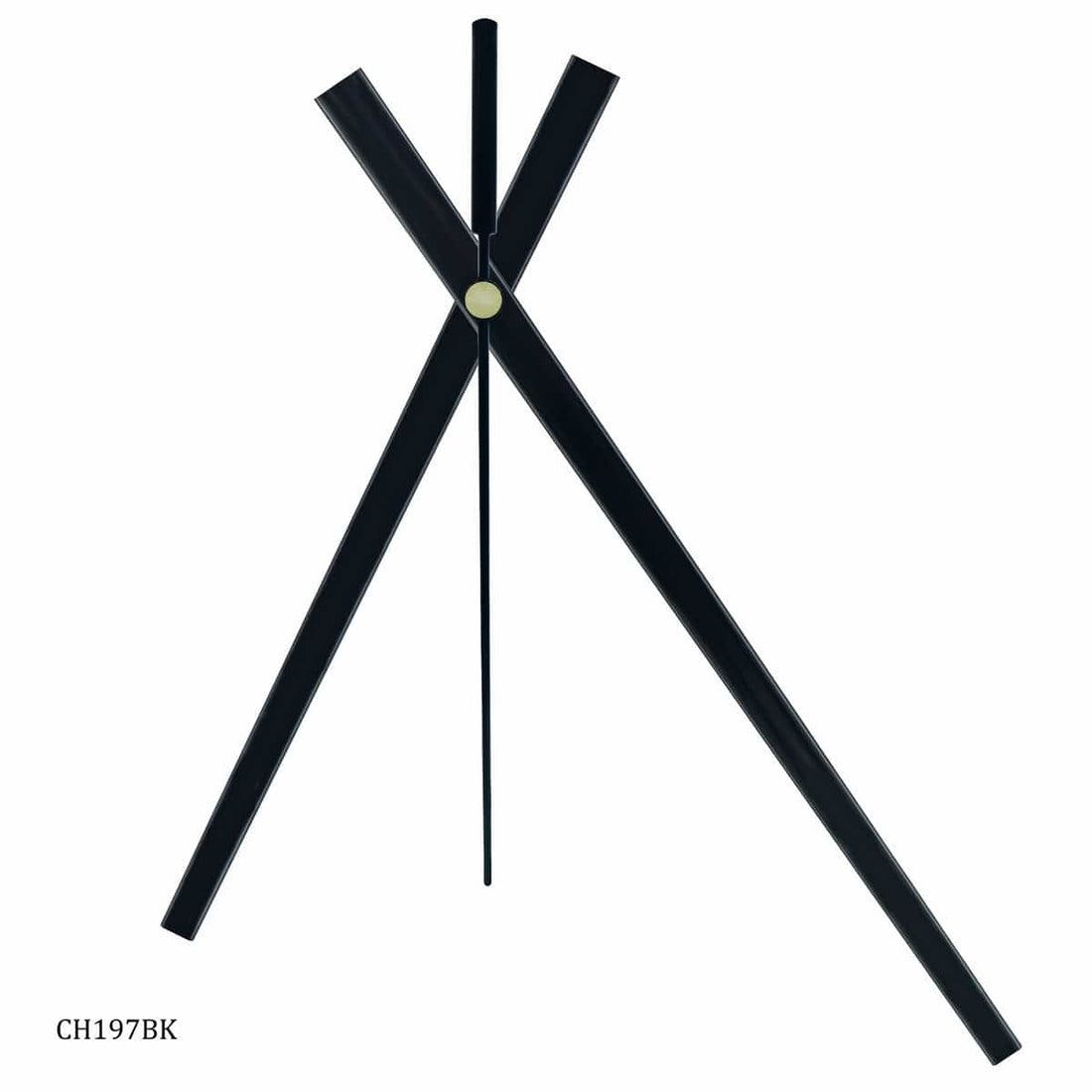 Clock Hands Set Big Jumbo Black CH197BK