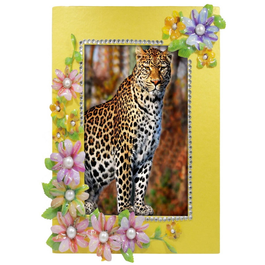 Floral Impressions: Resin Flower Printed Sheet A4