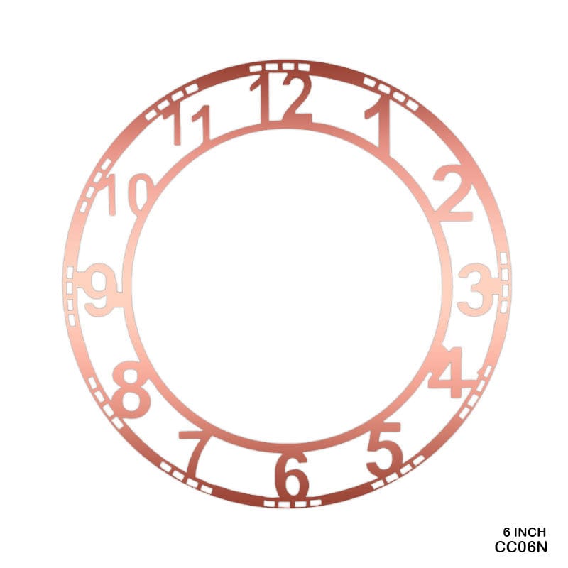 Clock Acrylic Copper 06 Number (Cc06N)