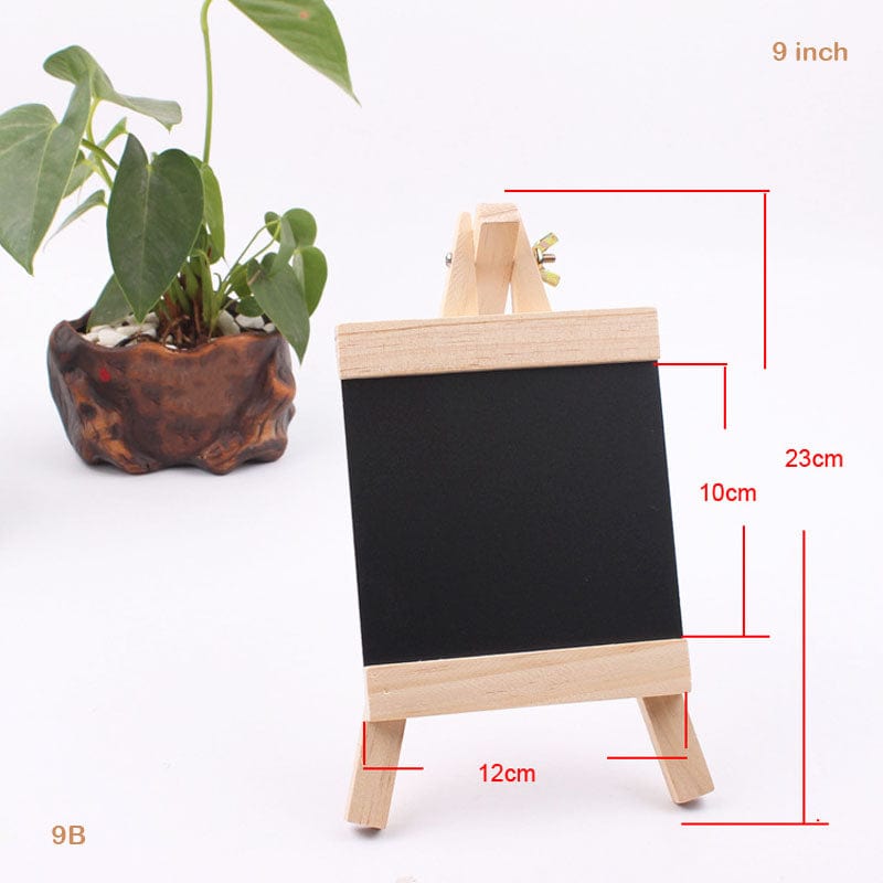 9 Black Board With Easel (12X23Cm) (9B)