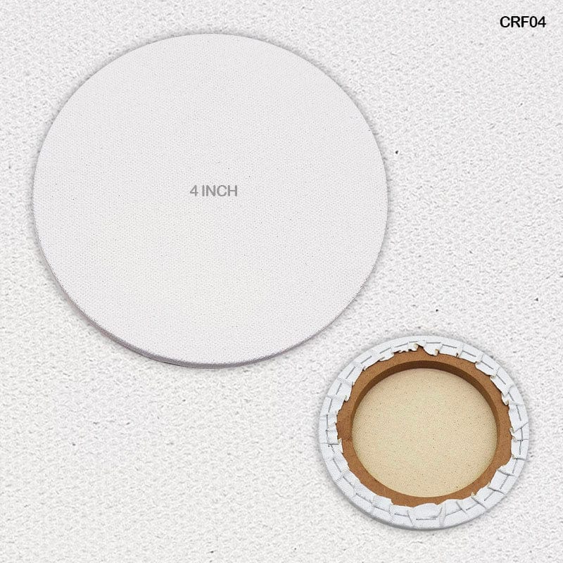 Stretch Canvas Board Round With Frame  4(Crf04)
