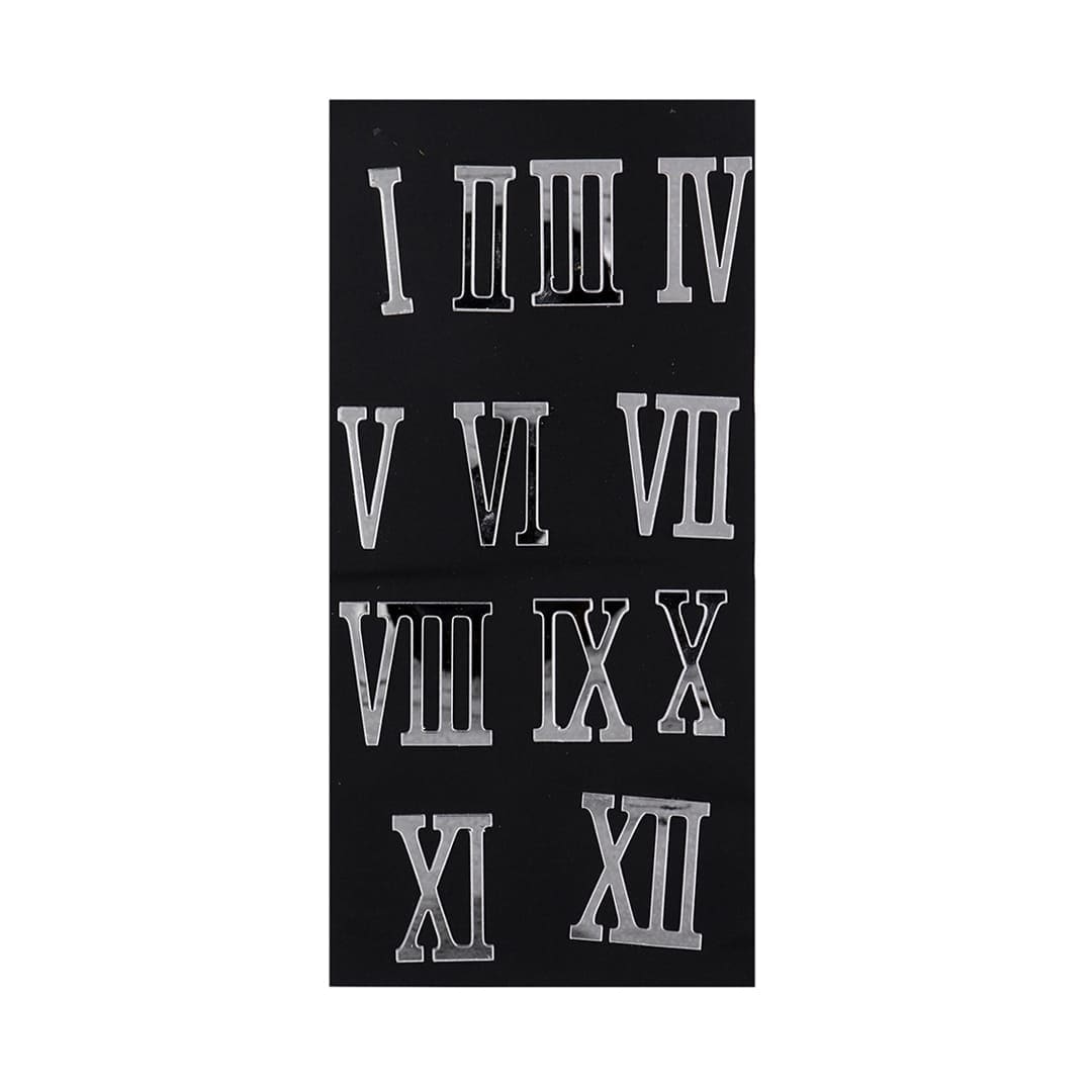 Elegant Silver Acrylic Roman Letter Cutout - 8-Inch Decorative Accent Piece