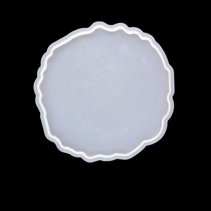 Resin Silicone Mould for Coasters – 5-Inch Agate Shape | Flexible, Reusable & Perfect for DIY Crafts Raws-017