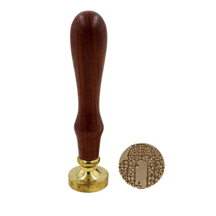 Wooden Handle Quality Brass Sealing Wax Stamps Ch07